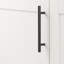 Poignée de collection de poignées de bar - Poignée d'armoire 5-1 / 16 po centre à centre noir mat - Quincaillerie minimaliste et contemporaine pour tiroirs et armoires-37202849-116228581