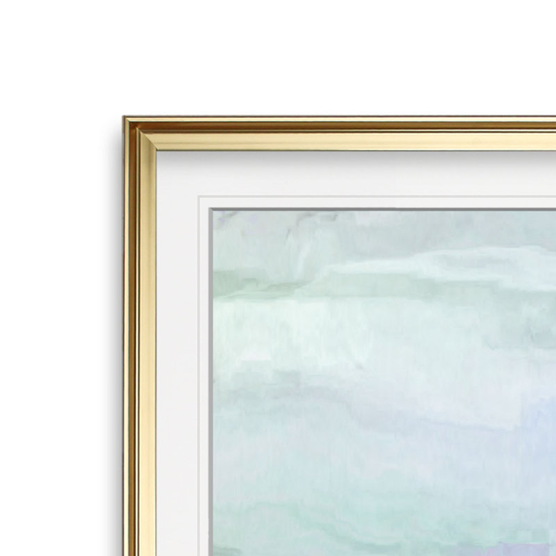 « mauve gris ii », peinture, H 28 po x l 28 po x p 2 po, Cadre doré