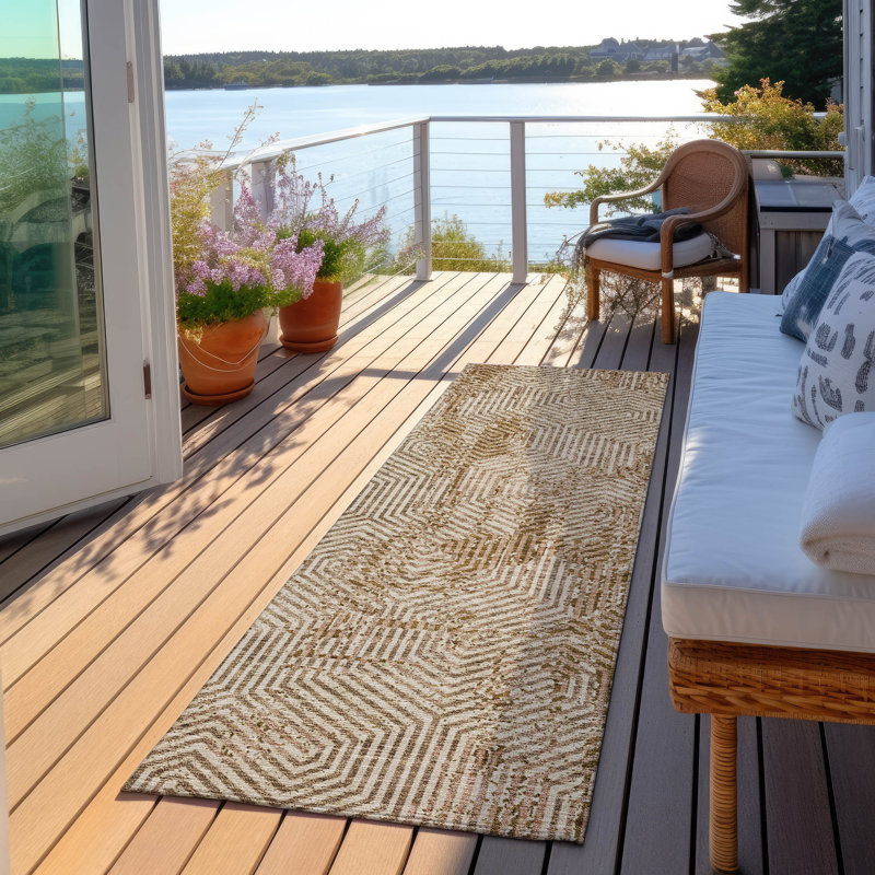 Tapis intérieur / extérieur Maliana, Tapis de couloir 2 pi 3 po x 7 pi 6 po