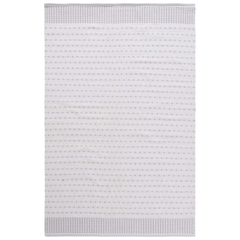 Aitken Flat Weave Cotton Geometric Rug, Rectangle 5' x 8'
