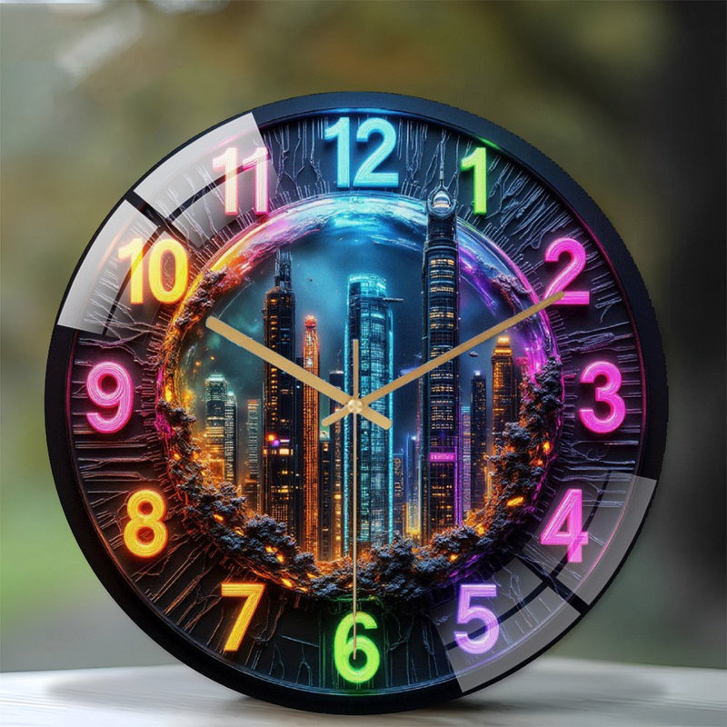 Horloge murale moderne 12 po