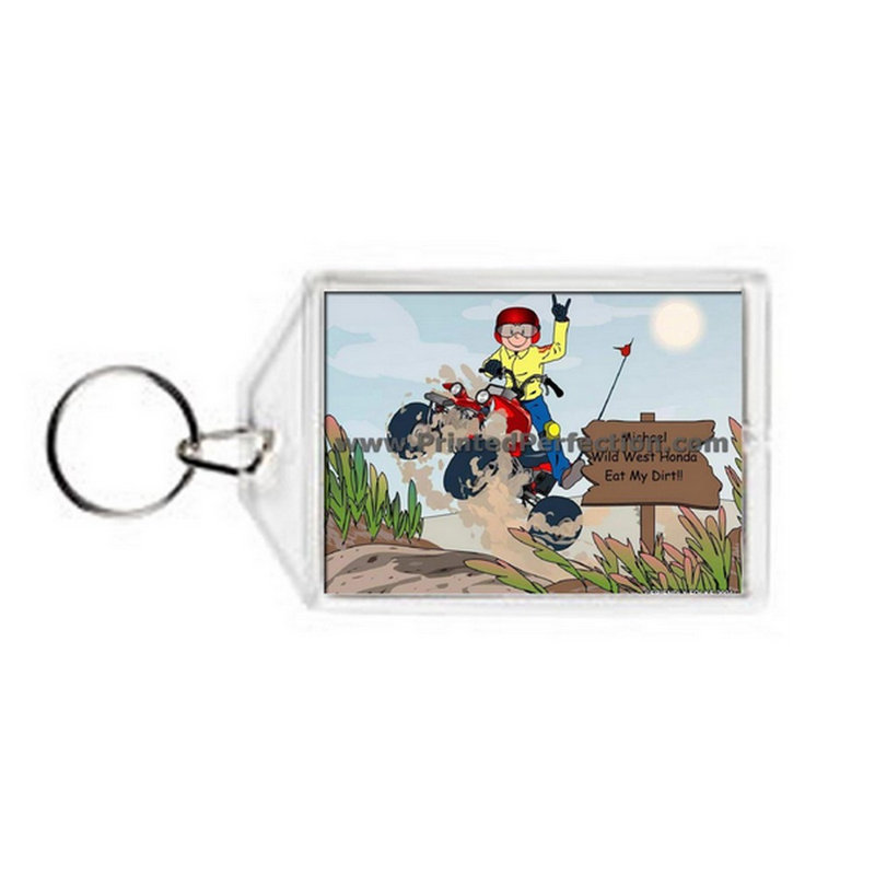Porte-clés personnalisable en acrylique pour homme