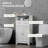 Freestanding Small Storage Cabinet with Two Drawers and Adjustable Shelf