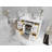 42'' Single Bathroom Vanity with Top-75049310