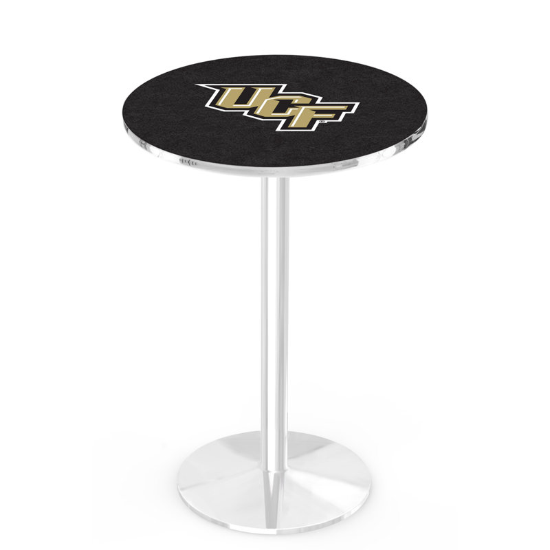 Round Metal Base Dining Table, Chrome, University of Central Florida