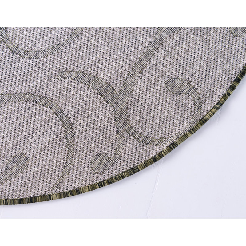 Tapis d'extérieur couleur Kona Moss, Rond 10 pi 8 po