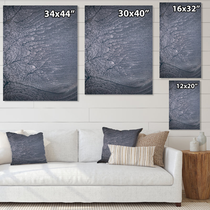 «Dramatic Gray», reproduction sur toile, Toile tendue, H 16 po x l 32 po x P 1 po