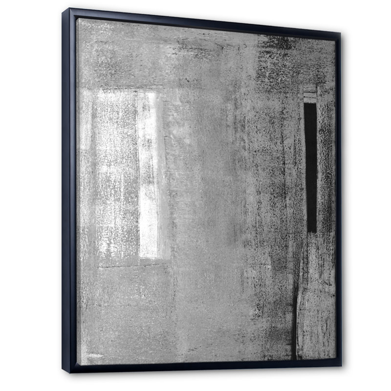 Art moderne gris et bleu II 2FL47789, Noir, H 20 po x l 12 po x P 1 po