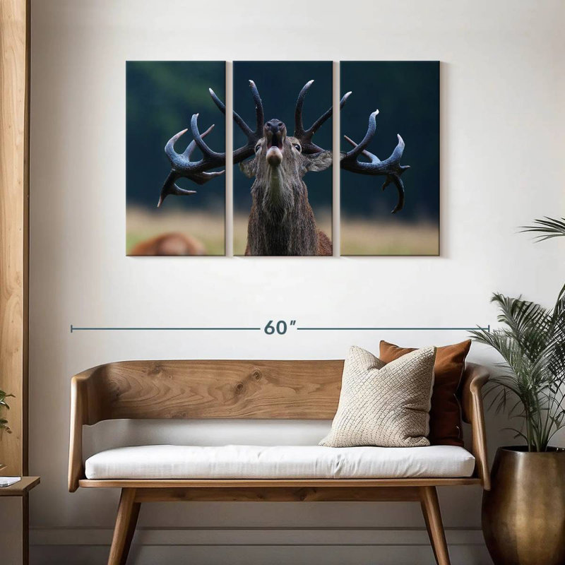 Deer Scream, 28" H x 45" W