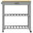 vidaXL Kitchen Trolley MONZA 33.1"x15.7"x34.8" Solid Wood Pine-752268434-781294833-781294832