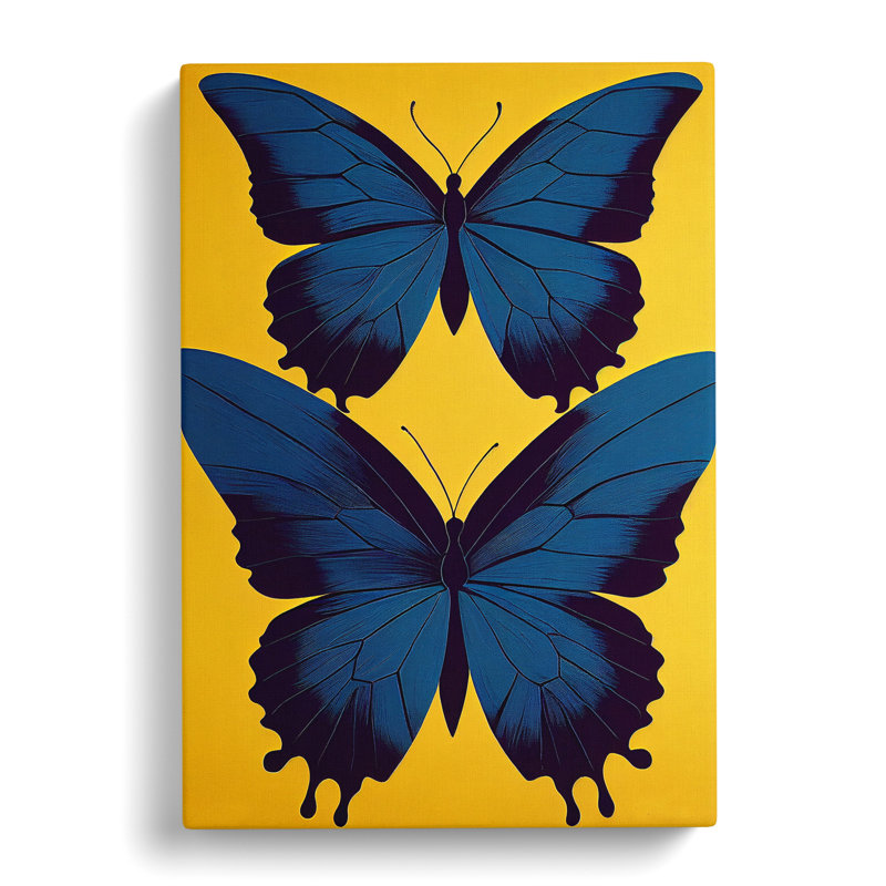 XC1022-1364X Charming Butterflies - Wrapped Canvas Print, 76cm H x 50cm W x 3cm D