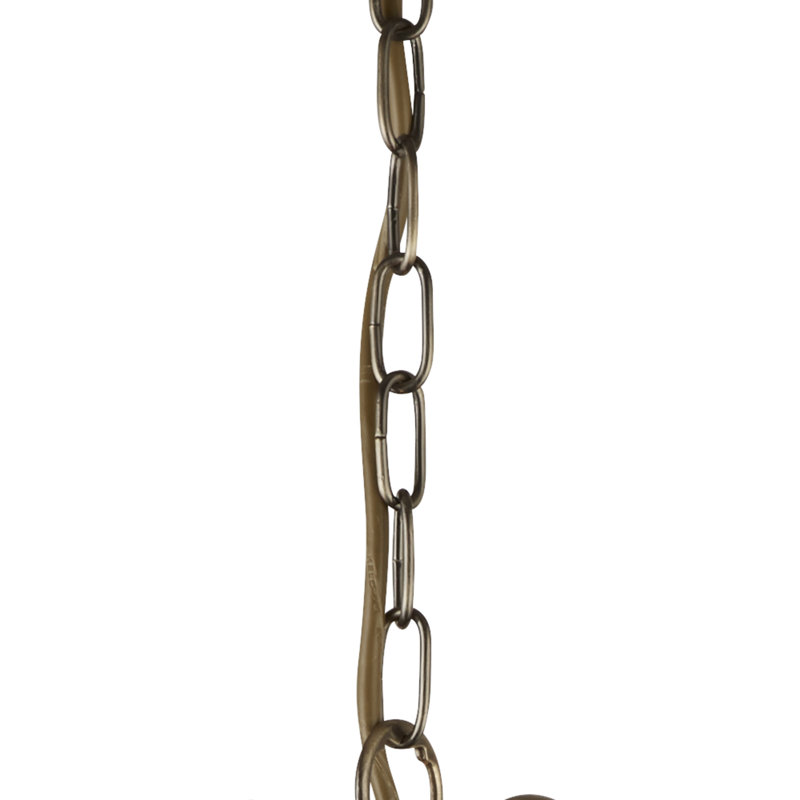Lustre traditionnel à 5 lumières avec abat-jour, H 17,3 po x l 20,5 po x P 20,5 po