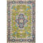 Green Geometric Medallion Traditional Rug 4x6