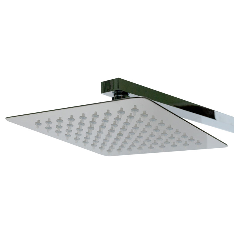Panneau de douche à double fonction en aluminium, Blanc