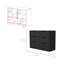 Dresser Curio, Four Drawers, Black Wengue Finish-714506374