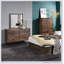 Commode à 6 tiroirs en noyer avec construction durable et beaucoup de rangement pour les chambres modernes et classiques