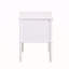 Table de chevet 2 tiroirs - Blanc-1434064138
