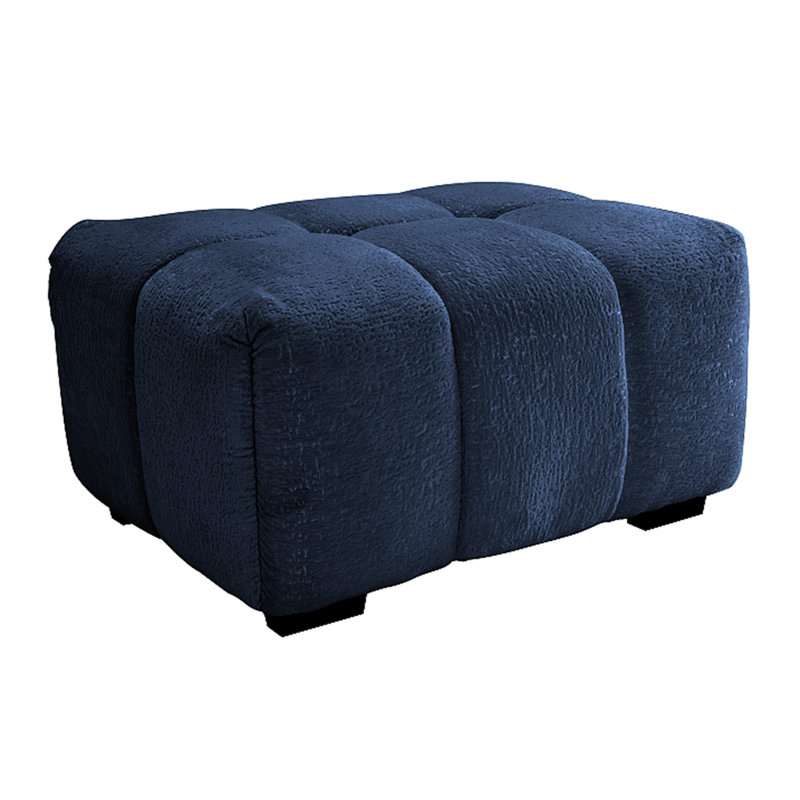 33 Sofas Blue Chenille - Ottoman, Blue
