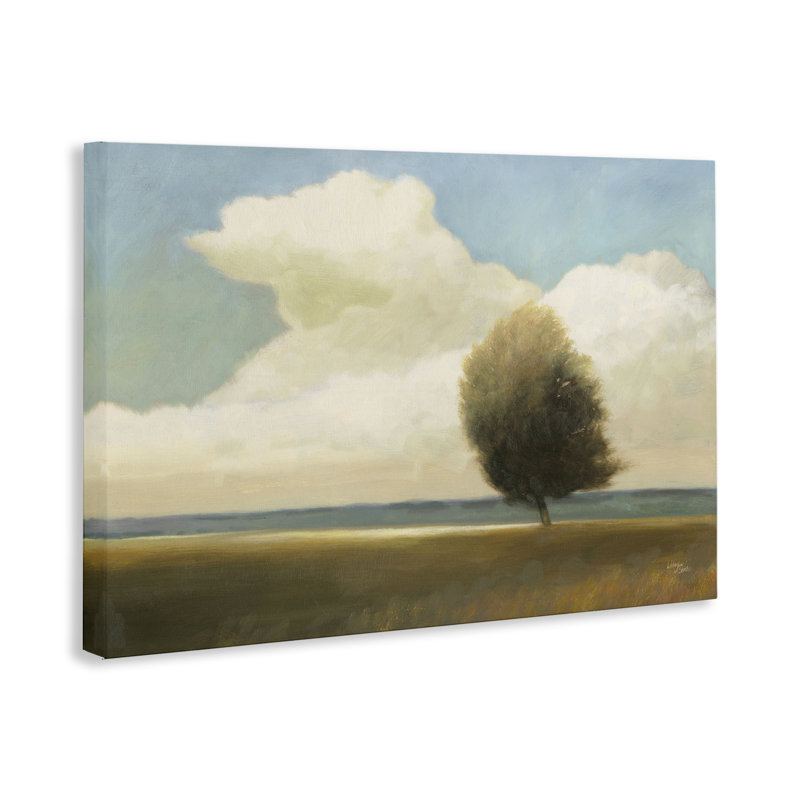 «Windblown Tree Landscape», art mural sur toile par Wellington Studio, H 24 po x l 36 po