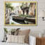 Canal Quiet Passage Charcoal II - reproduction sur toile-710202470-710455219