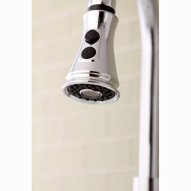 Kingston Brass Made To Match 2-Function Pull-Down Kitchen Faucet Sprayer, Brushed Nickel