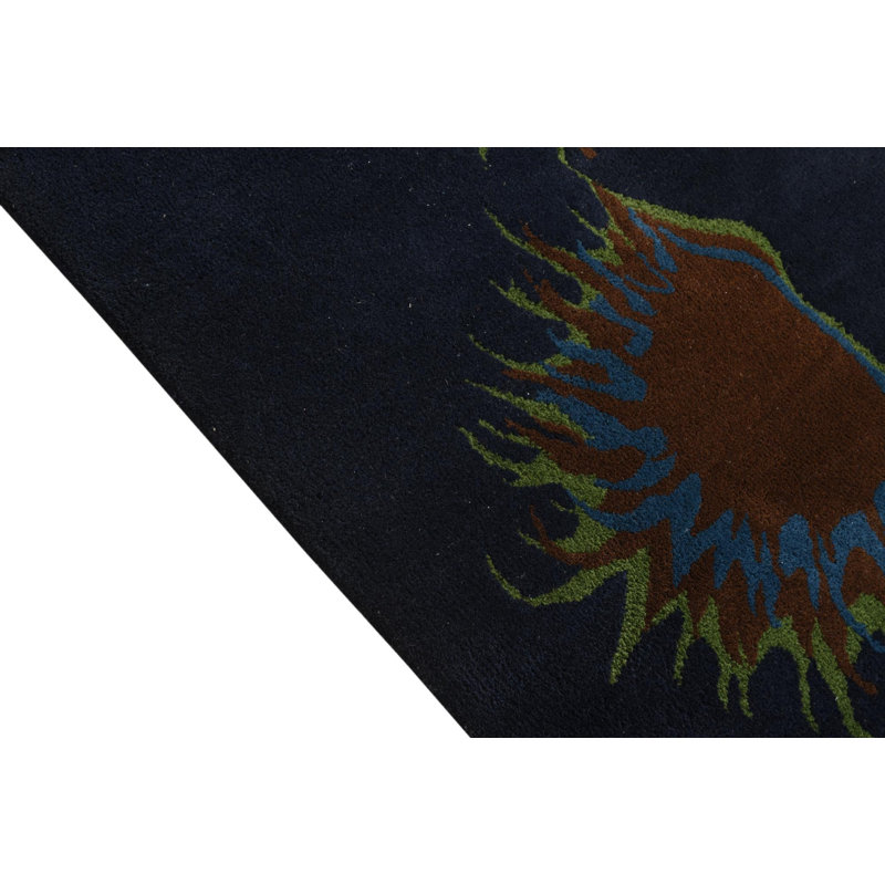 Tapis bleu marine rectangulaire 7 pi 5 po x 7 pi 7 po Pineland