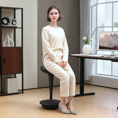 Tabouret réglable sans dossier, tabouret réglable, noir