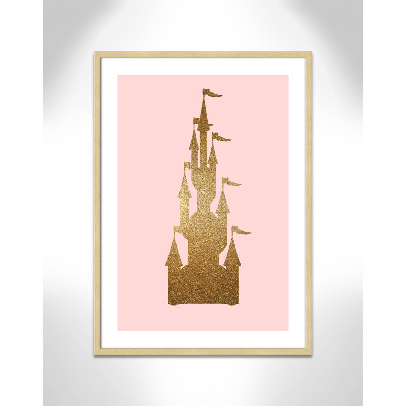 Fairytale 1, impression sur papier, H 35,5 po x l 25,5 po x P 1,19 po, Encadré de boîte champagne