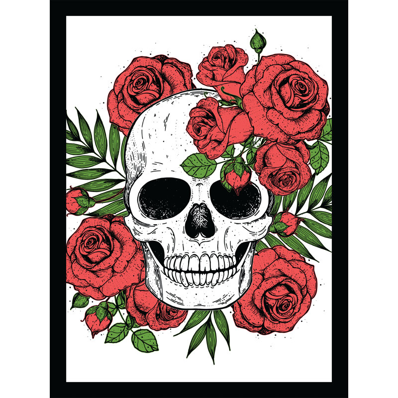 «Rosdorf Park Caractéristiques», reproduction encadrée «SKâne avec roses» - 14 po x 18 po