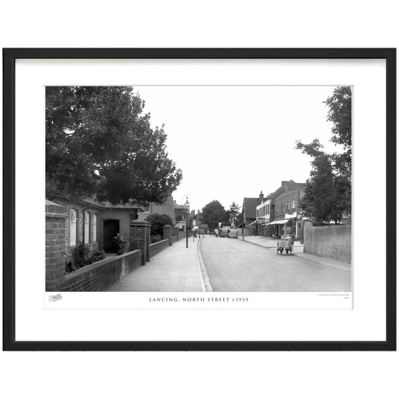 Lancing, North Street C1955 by Francis Frith - Single Picture Frame Print, 60cm H x 80cm W x 2.3cm D