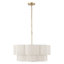 23.2" 6-Light Scalloped Rope Drum Chandelier-943203484-943203482