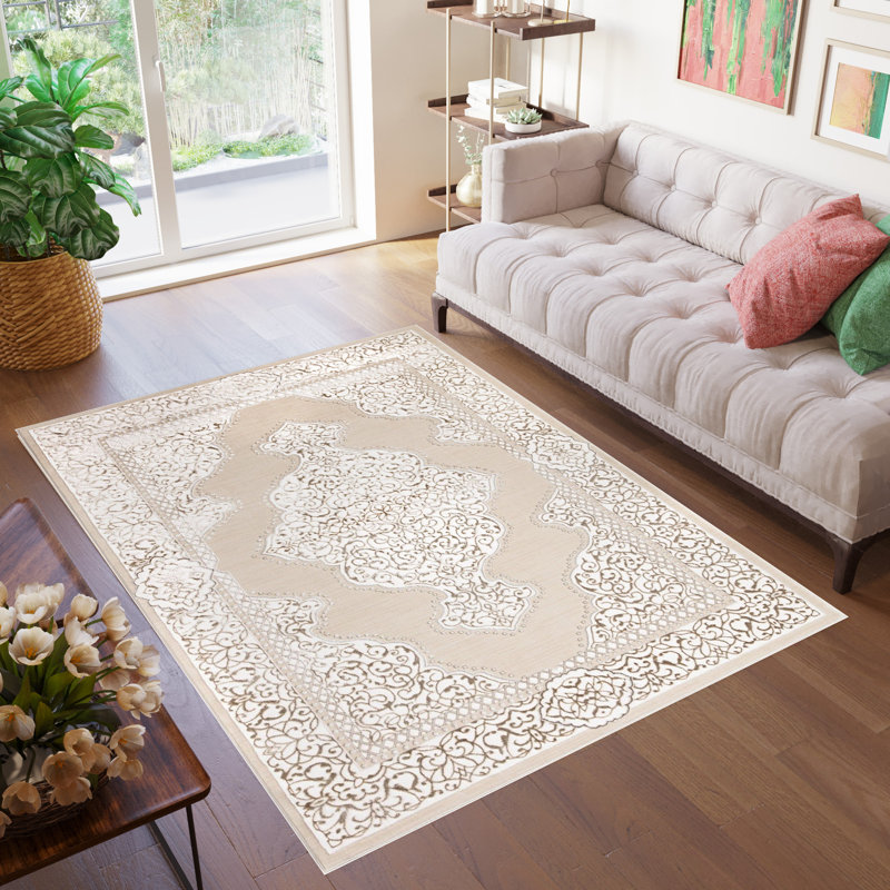 Carenda Floral Area Rug, Rectangle 120 x 170cm