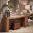 70.87" Solid Wood Farmhouse Console Table
