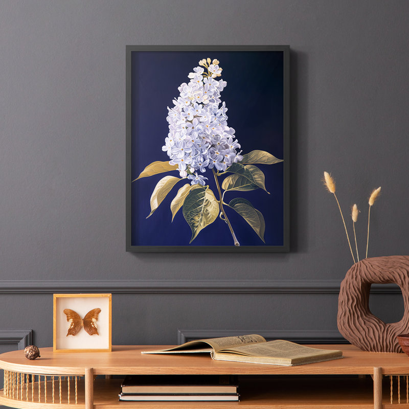 Série FLORAL CLxxix - reproduction encadrée de qualité supérieure - prête à être accrochée - aucun clou requis