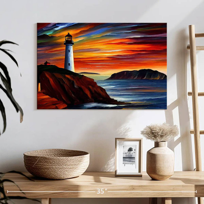 Picturesque Lighthouse, 16" H x 24" W