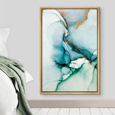 " Green, Teal & Orange Watercolor Explosion "