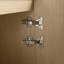 Meuble-lavabo autoportant de 42 pouces avec lavabo en résine et 2 portes d'armoire à fermeture en douceur-382692765