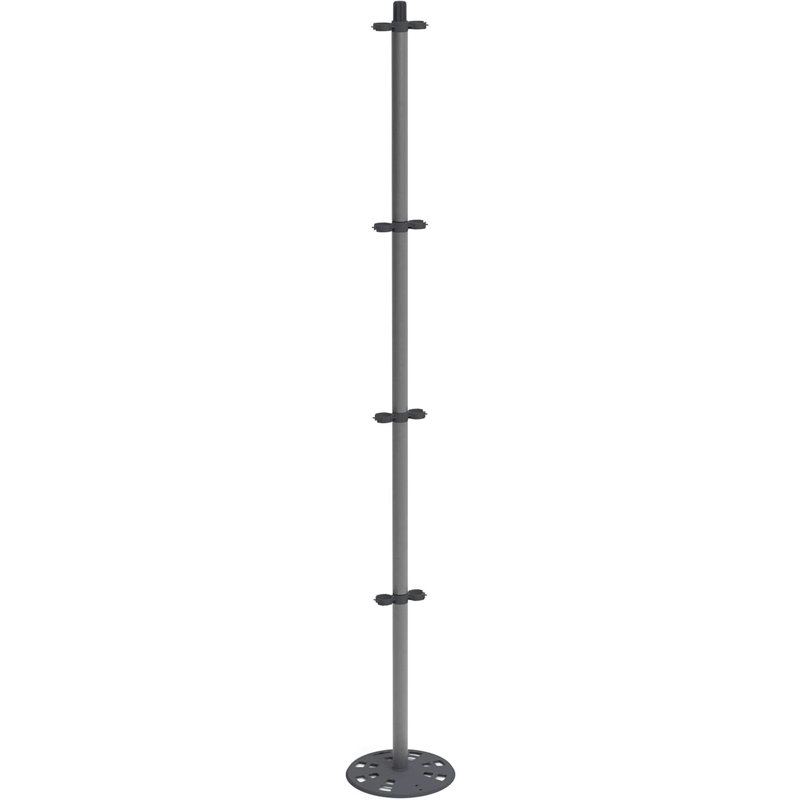 Tomato Buddy, Aluminum Climbing Plant Support, High Stability Intergated Base, Fastening Clips, 125cm