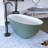 65“ Freestanding Soaking Solid Surface Bathtub-101942668
