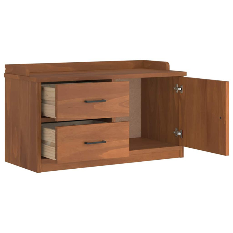 Bepler Shoe Storage Cabinet, Acacia