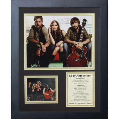 Lady Antebellum Framed Memorabilia
