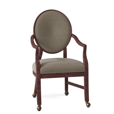 Upholstered King Louis Back Arm Chair