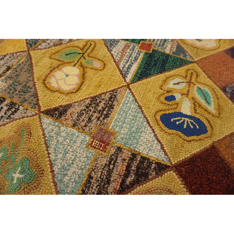 Tapis crocheté Mid Mid Century