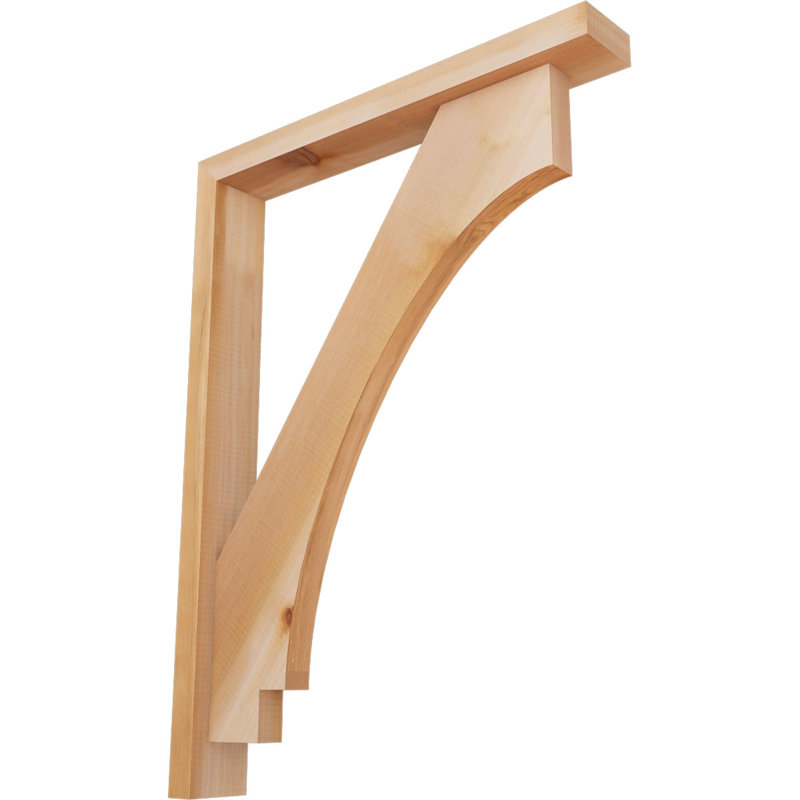 Support de bloc impérial avec entretoise décalée, 32 x 24, Cèdre rouge occidental de l 3 1/2 po (lisse)
