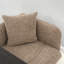 Chaise d'appoint rembourrée Minimalist avec table d'appoint intégrée et pieds en métal-1044670520