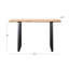 Collection de tables en bois Khabib, 4 pièces, brun clair