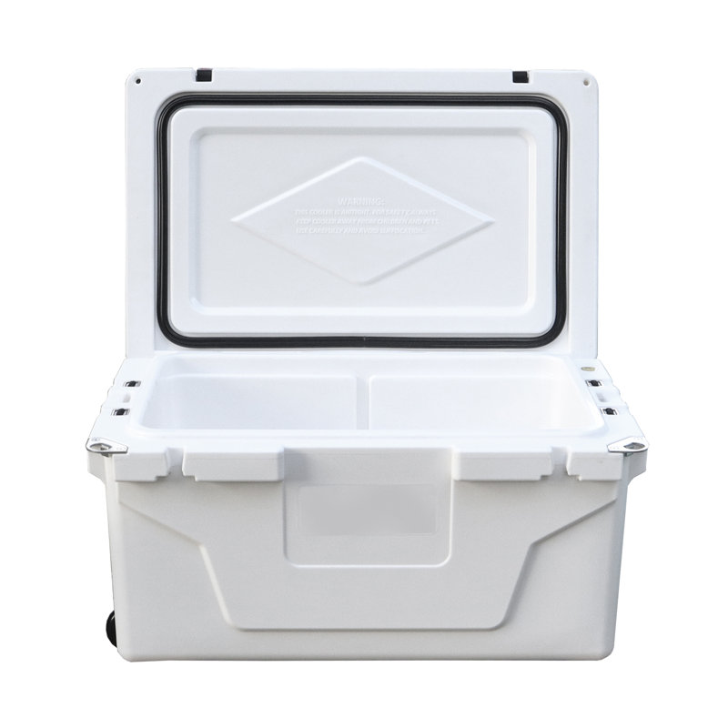 White Color Ice Cooler Box 65QT Camping Ice Chest Beer Box Outdoor Fishing Coolerblue, White