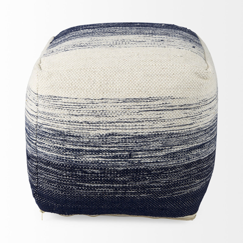Pouf carré de 16 po de largeur