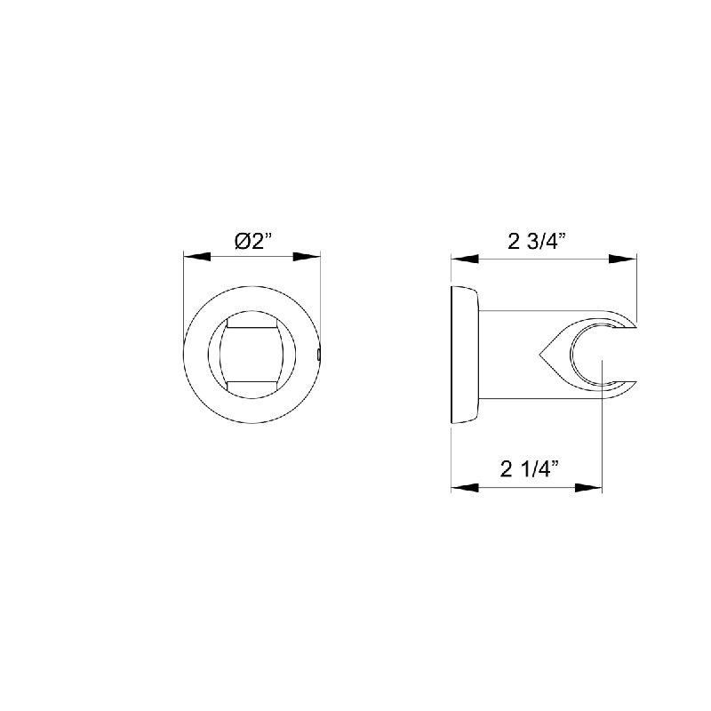 Holborn™ Wall Mount Handshower Holder, Polished Chrome
