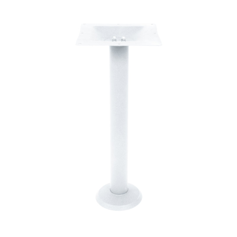 Base de table boulonnée - hauteur du comptoir - colonne de 3 po, Blanc